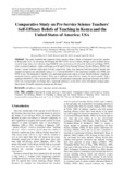 Comparative Study on Pre-Service Science Teachers’ Self-Efficacy Beliefs of Teaching in Kenya and the United States of America; USA.pdf.jpg