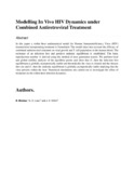 Modelling In Vivo HIV Dynamics under Combined Antiretroviral Treatment.pdf.jpg