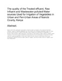 The quality of the Treated effluent.pdf.jpg