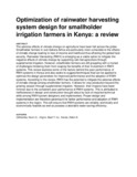 Optimization of rainwater harvesting system design for smallholder irrigation farmers in Kenya.pdf.jpg